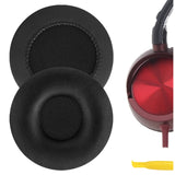 Geekria QuickFit Protein Leather Replacement Ear Pads for Sony DR-BT101, ZX300, ZX100, DR-ZX102DPV, S500 Headphones Ear Cushions, Headset Earpads, Ear Cups Cover Repair Parts (Black)