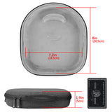 Geekria Shield Headphones Case for Lay Flat Over-Ear Headphones, Replacement Hard Shell Travel Carrying Bag with Cable Storage, Compatible with Steelseries, B&W, Skullcandy Headsets (Grey)