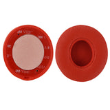 Geekria QuickFit Replacement Ear Pads for Beats Solo 3 (A1796), Solo 3.0 Wireless On-Ear Headphones Ear Cushions, Headset Earpads, Ear Cups Cover Repair Parts (Red)
