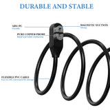 Geekria Snap Quick Connect Charger Cable Compatible with Shokz OpenRun, OpenRun Pro, OpenRun Mini, USB Replacement Magnetic Bone Conduction Headphones Power Charging Cord (3.2 ft/100 cm 2 Pack)