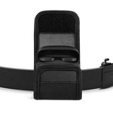 Geekria Earbuds Pouch with Belt Loop Compatible with JBL Vibe Buds 2, Tour Pro 3, TUNE BEAM, TOUR PRO 2 Earbud Case Belt Holster, Protective Case Cover with Clip Holder for Bag Strap