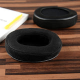 Geekria Comfort Micro Suede Replacement Ear Pads for Audio-Technica ATH M50, M50X, M60X, M50S, M50cwh, M50xBT2, M45, M35, M30, M20 Headphones Ear Cushions, Ear Cups Cover Repair Parts (Black)