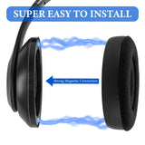 Geekria SNAP Magnetic Ear Pads for Beats Studio 2, 3 Wireless Series Easy Switch Ear Cushions, Exchange Earpads in Seconds ( Velour Black, 1 Pair)