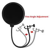 Geekria for Creators Mic Pop Filter Compatible with Blue Yeti, Yeti X, Yeti Pro, Yeti Nano, Snowball ICE, Snowball, Microphone Filter Shield, Wind Pop Screen, Antipop Mask with C-Clamp