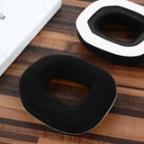 Geekria Comfort Velour Replacement Ear Pads for Astro A40, A50 Headphones Ear Cushions, Repair Parts (Black)