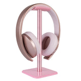 Geekria Aluminum Alloy Headphone Stand for Over-Ear Headphones, Gaming Headset Holder, Desk Display Hanger with Solid Heavy Base Compatible with Beats SoloPro, Bose QC35 (Pink)