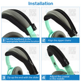 Geekria Flex Fabric Headband Cover Compatible with Bose SoundTrue Headphones, Head Cushion Pad Protector, Replacement Repair Part, Sweat Cover, Easy DIY Installation (Black)