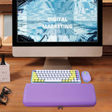 Geekria Keyboard and Mouse Combo Case, Hard Shell Travel Carrying Bag for Compact 84 Keys Ultra Slim Gaming Keyboard, Compatible with Logitech POP Keys / POP ICON Combo (Daydream Mint)