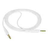 Geekria Audio Cable Compatible with Beats Studio Pro/3/2, Solo 4/3/2/HD, Mixr, Pro Headphones Cable, 1/8" (3.5mm) to 3.5mm Replacement Stereo Cord (4 ft/1.2 m White)