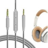 Geekria Audio Cable with Mic Compatible with Bose SoundTrue Around-Ear II, SoundLink II On-Ear Cable, 2.5mm Aux Replacement with Inline Microphone and Volume Control (4 ft/1.2 m)