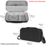 Geekria Audio Interface Carrying Case, Hard Shell Travel Bag Compatible with Universal Audio Volt 2 / Volt 1 / Volt 176 (Dark Gray)