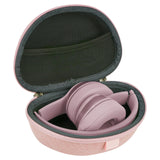 Geekria NOVA Headphones Case Compatible with Beats Solo4, Solo3, Solo2, SoloHD, Replacement Hard Shell Travel Carrying Bag with Cable Storage (Pink)