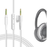 Geekria Audio Cable with Mic Compatible with Bose Around-Ear AE2, AE2i, AE2w Cable, 2.5mm Aux Replacement Stereo Cord with Inline Microphone and Volume Control (6 ft/1.7 m)