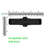 Geekria Protein Leather Headband Pad Compatible with Astro A50 Gen 4, Headphones Replacement Band, Headset Head Cushion Cover Repair Part (Black)