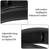 Geekria Flex Fabric Headband Pad Compatible with Corsair HS80 RGB, HS80 MAX Headphones Replacement Band, Repair Part (Black)