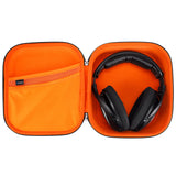 Geekria Shield Headphones Case Compatible with Sennheiser HD400PRO/HD 560S/HD598/HD 599SE/HD280PRO/HD 600, Replacement Hard Shell Travel Carrying Bag with Cable Storage (Dark Grey)