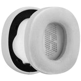 Geekria Comfort Hybrid Velour Replacement Ear Pads for JBL Live 650 BTNC, Lifestyle E65BTNC, Duet NC, Live 660 BTNC Headphones Ear Cushions, Repair Parts (Grey)