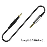 Geekria Audio Cable Compatible with AKG Q460, K480, K430, K450, K451, K452, JBL J55 series, J88 series Headphones, 2.5mm to 3.5mm Braided Nylon Replacement Stereo Cord (1.9ft/0.6m)