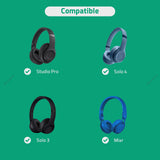 Geekria Audio Cable with Mic Compatible with Beats Solo 4 Solo 3 Headphones, 3.5mm to 3.5mm Braided Nylon Replacement Cord with Inline Microphone and Volume Control (4ft/1.2m)