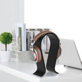 Geekria Acrylic Omega Headphone Stand for Over-Ear Headphones, Gaming Headset Stand, Desk Display Hanger Compatible with Sony, AKG, Sennheiser, JVC, Philips, Bang & Olufsen Headsets (Black)