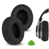 Geekria Comfort Mesh Fabric Replacement Ear Pads Compatible with Turtle Beach Stealth Pro Headphones, Ear Cushions (Black)