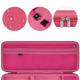Geekria 75% Keyboard Case, Hard Shell Travel Carrying Bag for Compact 84 Key Computer Mechanical Gaming Keyboard, Compatible with Nuphy Air75, Logitech POP Keys/ POP ICON Combo (Rose)