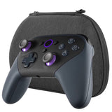 Geekria Shield Case Compatible with Amazon Luna Controller, Hard Shell Case Travel Carrying Portable Storage Bag with Internal Mesh Pocket for Charging Cable (Black)