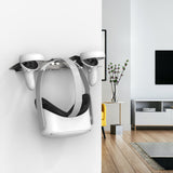 Geekria VR Wall Mount Stand Compatible with Meta Quest 3/Quest Pro/Quest 2/Quest/Rift S/Valve Index/HTC Vive/HP Reverb G2/Playstation VR Game Accessories Storage Stand Holder Hook (Silver)