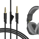 Geekria Audio Cable Compatible with Astro A10 Gen 2, A10, A30, A40, A40TR Gaming Headsets Cable, 3.5mm Aux Replacement Stereo Cord with Mute Control for Headset, Xbox One, PS4 (6.5ft/2m)