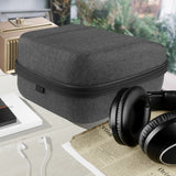 Geekria Shield Case for Large-Sized Over-Ear Headphones, Compatible with Sennheiser HD660s 2, HD599, Replacement Protective Hard Shell Travel Carrying Bag with Cable Storage (Dark Grey)