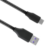 Geekria USB Earbuds Short Charger Cable Compatible with JayBird VISTA 2, JBD-VST-001, VISTA, USB to USB-C Replacement Power Charging Cord (1ft / 30cm 2Pack)