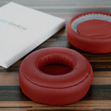 Geekria QuickFit Replacement Ear Pads for Monster Beats Pro Detox Headphones Ear Cushions, Repair Parts (Red)