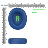Geekria QuickFit Replacement Ear Pads for JBL JR460 Headphones Ear Cushions, Headset Earpads, Ear Cups Cover Repair Parts (Blue)