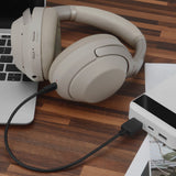 Geekria USB Headphones Short Charger Cable Compatible with Sony WH-1000XM5 WH-1000XM4 WH-ULT900N WH-XB920N WH-H910N INZONE H5 Charger, USB to USB-C Replacement Power Charging Cord (1ft/30cm 2Pack)