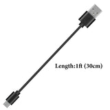 Geekria USB Sport Earphones Short Charger Cable Compatible with Jabra Sport Pulse, Elite 65e, Halo Fusion, HALO SMART Charger, USB to Micro-USB Replacement Power Charging Cord (1 ft/30 cm)