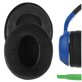 Geekria Comfort Velour Replacement Ear Pads for Skullcandy Hesh, Hesh 2.0, Hesh 2 Wireless, Crusher Over-Ear Headphones Ear Cushions, Headset Earpads, Ear Cups Cover Repair Parts (Black)