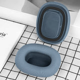 Geekria Comfort Mesh Fabric Replacement Ear Pads Compatible with Apple AirPods MAX (A2096), AirPodsMAX2 (A3184) Headphones, Ear Cushions (Blue)