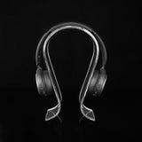 Geekria Clear Omega Headphone Stand for On-Ear Headphone, Gaming Headset Stand, Desk Display Hanger, Compatible with Bose, Marshall, Jabra, JBL, ATH, Sony, AKG, Sennheiser Headset (Clear)