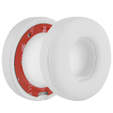 Geekria QuickFit Replacement Ear Pads for Beats Solo 2 Wireless (B0534) (Not Compatible with Beats Solo2 Wired) On-Ear Headphones Ear Cushions, Repair Parts (White)