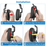 Geekria QuickFit Replacement Ear Pads for AKG K550, K551, K553 MKII Headphones Ear Cushions, Headset Earpads, Ear Cups Cover Repair Parts (Grey)