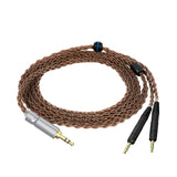 Geekria Apollo Copper Upgrade Audio Cable Compatible with ATH ATH-R70X Headphones, 3.5mm to Dual 2.5mm Replacement Headphones Cord for Hi-Resolution Audiophile, HiFi Headset (4.9 ft / 1.5 m)