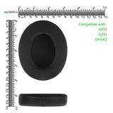 Geekria Sport Cooling Gel Replacement Ear Pads for Logitech G433, G233, GProX2 Headphones Ear Cushions, Headset Earpads, Ear Cups Cover Repair Parts (Black)