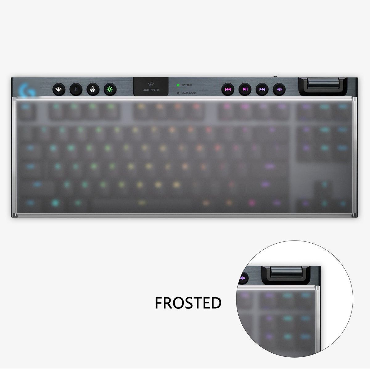 Logitech G305 Geekria Tenkeyless TKL Keyboard Dust Cover, Frosted Acrylic Keypads Logitech Gaming Keyboard Logitech G305 Geekria Tenkeyless TKL Keyboard Dust Cover, Frosted Acrylic Keypads Logitech Gaming Keyboard