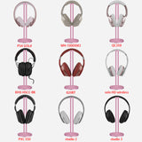 Geekria Aluminum Alloy Headphones Holder for Over-Ear Headphones, Gaming Headset Holder, Desk Display Hanger with Solid Heavy Base, Compatible with HyperX, Bose, Sony, Sennheiser (Rose Gold)