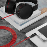 Geekria Audio Cable with Mic Compatible with Sony WH-1000XM6/1000XM5/1000X4, XB920N/XB910N, MDR-XB950BT Headphones, 3.5mm Replacement Stereo Cord with Inline Microphone (4 ft/1.2 m)