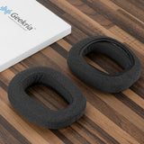 Geekria Comfort Mesh Fabric Replacement Ear Pads for Logitech Zone Vibe 100 Headphones Ear Cushions, Headset Earpads, Ear Cups Cover Repair Parts (Black)