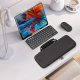 Geekria Keyboard Carrying Case, Compatible with Logitech Keys-to-GO 2 Keyboard and M350s Mouse Combo Case, Hard Shell Protective Travel Bag (Dark Grey)
