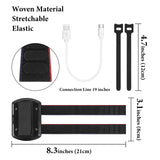 Geekria VR Battery Strap Compatible with Meta Quest 3 2 Elite Strap, HTC Vive Deluxe Audio Strap, VR Headset Power Charging Bank Fixing Strap Bracket, VR Charger Mount Holder Gaming Accessory
