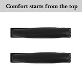 Geekria Protein Leather Headband Pad Compatible with Sennheiser PX100/ PX200/ PX80, Headphones, Replacement Band Repair Part (Black)