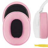 Geekria NOVA Replacement Ear Pads for Skullcandy Crusher Wireless, Crusher EVO, Crusher ANC, Hesh3, HeshEVO, HeshANC, Venue ANC Headphones Ear Cushions, Repair Parts with Video Guide (Pink)